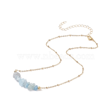 Natural Mixed Stone Chips Beaded Necklaces(NJEW-JN03969)-6