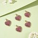 5Pcs Eco-Friendly Brass Micro Pave Cubic Zirconia Pendants(KK-SZ0005-68)-2