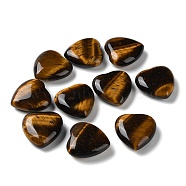 Natural Tiger Eye Heart Palm Stones, Crystal Pocket Stone for Reiki Balancing Meditation Home Decoration, 20.5x20x7mm(G-M416-09C)