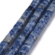 Natural Blue Spot Jasper Beads Strands, Heishi Beads, Flat Round/Disc, 6x3mm, Hole: 1mm, about 119~131pcs/strand, 14.76~15.74 inch(37.5~40cm)(G-Z006-C07)