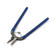 65# Carbon Steel Jewelry Pliers, Flat Nose Pliers, Dark Blue, 19x11.2x0.9cm(PT-H001-03)