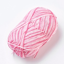 Knitting Yarns, Pink, 2mm(YCOR-WH0002-01)