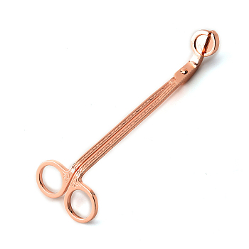 Stainless Steel Candle Wick Trimmer, Candle Tool Accessories, Rose Gold, 18x5.8cm