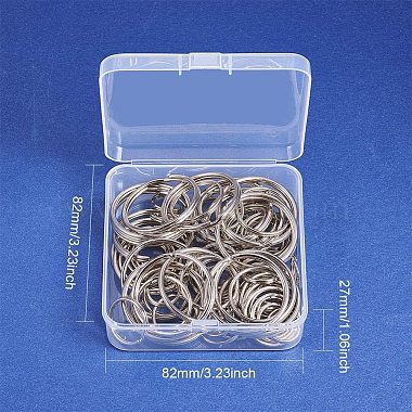 Iron Double Loops Jump Rings Split Rings and Iron Split Key Rings(PH-IFIN-G079-05P)-3