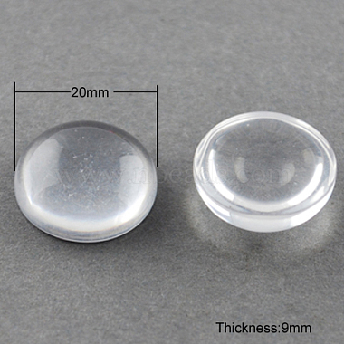 Cabochons en résine transparente(CRES-Q092-20mm-M)-2