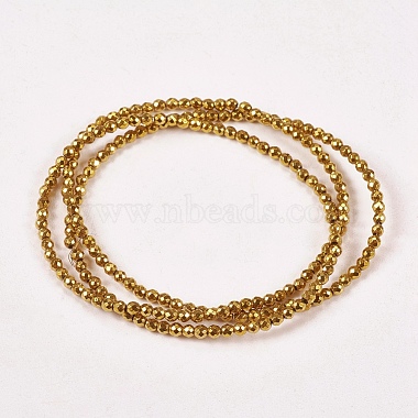 Electroplate Non-magnetic Synthetic Hematite Beads Strands(G-J169B-2mm-04)-2