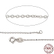 Rhodium Plated 925 Sterling Silver Necklaces(STER-M034-32A)-1