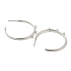 Brass Ring Stud Earrings Findings(KK-K351-25P)-2
