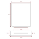 6Pcs Acrylic Blank Board Holder Stands(ODIS-WH0038-275B)-3