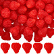 60Pcs PVC Strawberry Display Decorations(DJEW-SC0001-32)-1