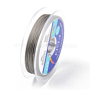 Tiger Tail Beading Wire, 7-Strand Bead Stringing Wire, Nylon Coated Stainless Steel Wire, Gray, 24 Gauge, 0.5mm, about 32.8 Feet(10m)/roll(TWIR-R007-0.5mm-07)