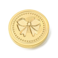 Wax Seal Brass Stamp Head, for Wax Seal Stamp, Bowknot Pattern, 3cm(AJEW-WH0205-022)