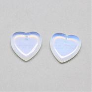 Opalite Pendants, Heart, 18x18x3.5mm, Hole: 1mm(G-T002-16)
