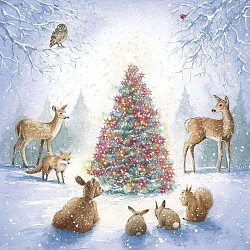 DIY Christmas Theme Diamond Painting Kits, including Resin Rhinestones, Diamond Sticky Pen, Tray Plate and Glue Clay, Christmas Tree Pattern, 400x300mm(X-DIAM-PW0001-234-06)