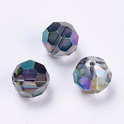 Imitation Austrian Crystal Beads, Grade AAA, Faceted, Round, Colorful, 10mm, Hole: 0.9~1mm(SWAR-F082-10mm-31)