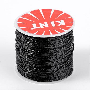 0.5mm Black Waxed Polyester Cord Thread & Cord