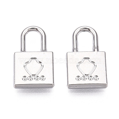 Platinum Lock Alloy Pendants