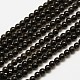 Natural Obsidian Round Bead Strands(G-A130-3mm-04)-1
