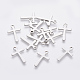 201 Stainless Steel Tiny Cross Charms(STAS-L233-081P)-1