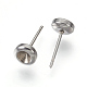 Accessoires de puces d'oreilles en 304 acier inoxydable(STAS-E446-02B-P)-2