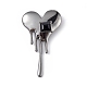 Cubic Zirconia Melting Heart Brooch Pin(JEWB-E020-01B)-1