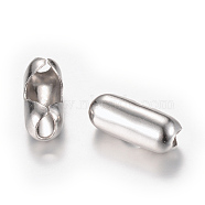 201 Stainless Steel Ball Chain Connectors, Stainless Steel Color, 13x6mm, Hole: 3mm(STAS-T006-05)