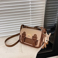 DIY PU Leather Dog Pattern Crossbody Lady Bag Making Sets, with Magnetic Button, Valentine's Day Gift for Girlfriend, Camel, 20x14x8cm(PW-WG77792-02)