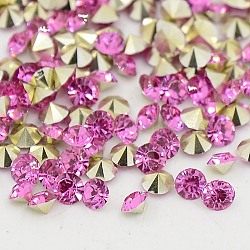 Grade AAA Pointed Back Resin Rhinestones, Diamond Shape, Orchid, 3mm, about 14400pcs/bag(CRES-R120-3.0mm-24)