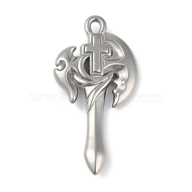 Stainless Steel Color Cross 304 Stainless Steel Pendants