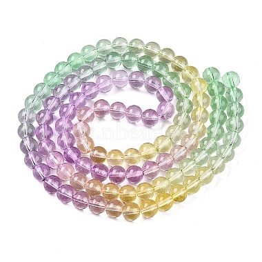 Baking Painted Transparent Glass Beads(X-DGLA-M001-8mm-02)-2