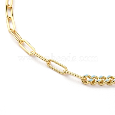 Natural Shell Hamsa Hand Pendant Necklaces(NJEW-JN03240-04)-4