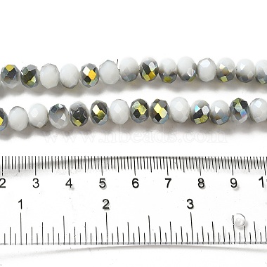 Chapelets de perles en rondelles facettées en verre électrolytique(EGLA-D020-8x5mm-M3)-5