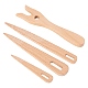 Ensembles de fourchettes à tricoter en bois et d'aiguilles à gros yeux(TOOL-NB0001-27)-1