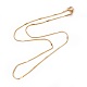 304 Stainless Steel Snake Chain Necklaces(NJEW-F265-B-G)-1