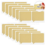 50Pcs Coated Scratch Off Film Password Sticker, DIY Scraping Award Card, Dialog Box, Gold, 160x78x0.1mm(DIY-TA0015-46A)