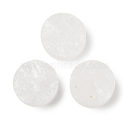 Natural Quartz Crystal Cabochons, Rock Crystal, Flat Round, 12~12.5x7~10mm(G-K338-39B-03)