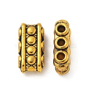 Tibetan Style Alloy Beads, Cadmium Free & Lead Free, Antique Golden, 15x7.5x5mm, Hole: 2mm, about 540pcs/1000g(TIBE-P003-47AG)