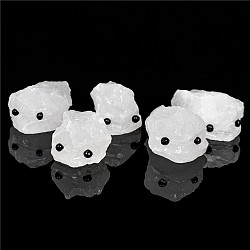 Natural Quartz Crystal Carved Healing Hedgehog Claw Figurines, Reiki Stones Statues for Energy Balancing Meditation Therapy, 60x40x30~60mm(WG69620-02)
