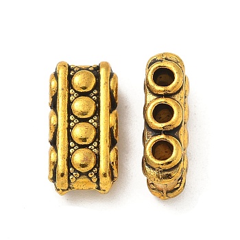 Tibetan Style Alloy Beads, Cadmium Free & Lead Free, Antique Golden, 15x7.5x5mm, Hole: 2mm, about 540pcs/1000g