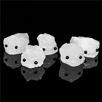 Natural Quartz Crystal Carved Healing Hedgehog Claw Figurines, Reiki Stones Statues for Energy Balancing Meditation Therapy, 60x40x30~60mm