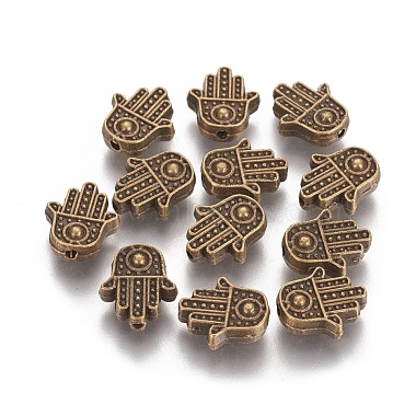 12mm Palm Alloy Beads