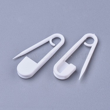 White Plastic Safety Pins