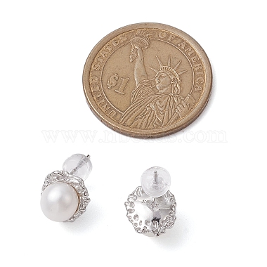 Natural Pearl Ear Studs(EJEW-P286-29P)-3