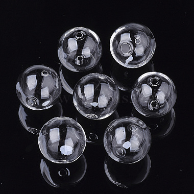 Handmade Blown Glass Globe Beads(DH017J-1-18mm)-2