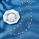 Pandahall elite 4piezas 4 cadenas de eslabones de luna y estrella de latón estilo para hacer joyas(FIND-PH0006-37)-2