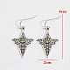 Alloy & Rhinestone Dangle Earrings(FS-WG9C296-01)-5