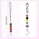 Gemstone Bead Decoration Phone Charms Strap with Alloy Pendant(HJEW-PH01783)-2