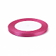 1/4 inch(6mm) Fuchsia Satin Ribbon for Hairbow DIY Party Decoration(X-RC6mmY027)-2