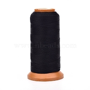 Polyester Threads, for Jewelry Making, Black, 0.12mm, about 1640.41 yards(1500m)/roll(X-NWIR-G018-A-01)