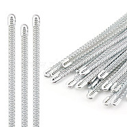 24Pcs Steel Spiral Corset Boning Stay, Modeling Sticks, Stainless Steel Color, 280x6.5x2mm(FIND-BC0003-14B)